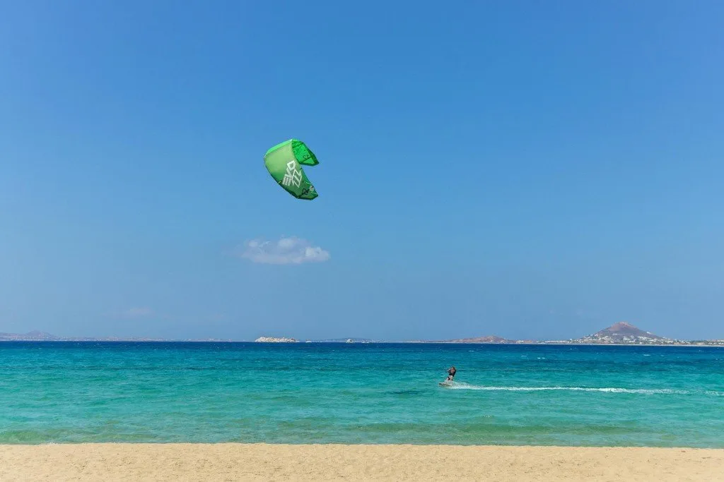 kitesurf at naxos island